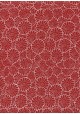 Papier lokta floral blanc sur fond rouge (50x75)