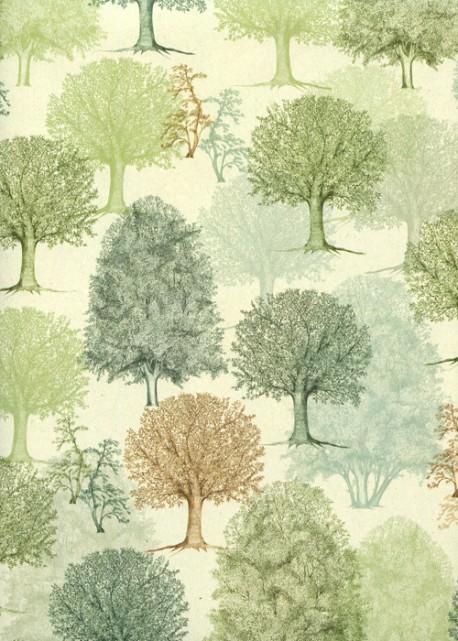 Les arbres ambiance verte (70x100)