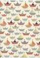 Les petits bateaux en origami (70x100)