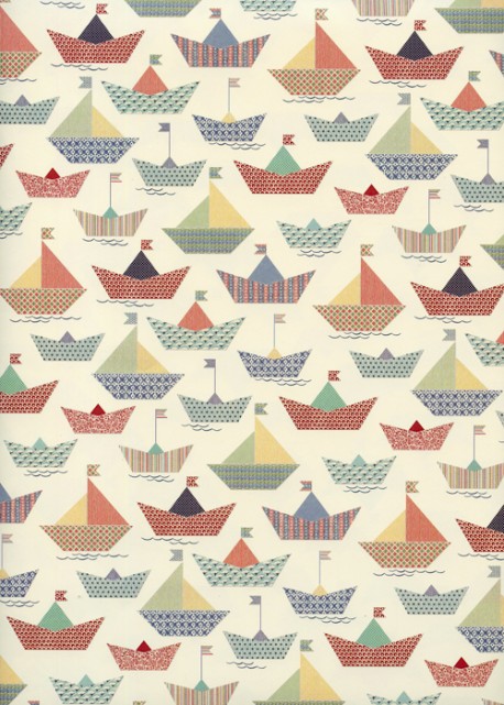 Les petits bateaux en origami (70x100)
