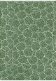 Papier lokta floral blanc sur fond vert (50x75)