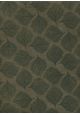 Papier lokta empreinte de feuilles noires fond kaki (50x75)