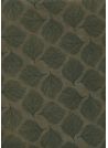 Papier lokta empreinte de feuilles noires fond kaki (50x75).