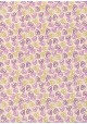 "Tourbillons" mauve et or (50x70)