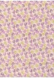 "Tourbillons" mauve et or (50x70)