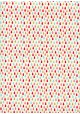 "Larmes" menthe rose et or (50x70)
