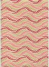 "Guirlande de feuilles" framboise rose et or (50x70)