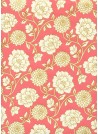 "Floral" corail et or (50x70)