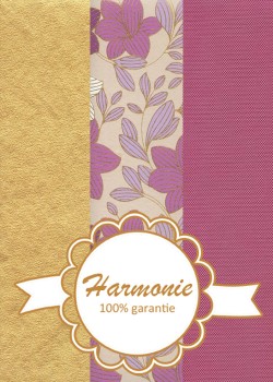 HARMONIE TRIO Floral parme et or