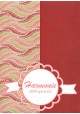 HARMONIE DUO Guirlande de feuilles framboise rose et or