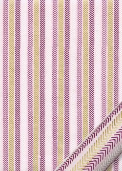 "Chevron" ambiance violine réhaussé or (50x70)