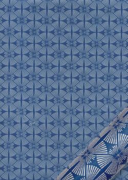 Mikado fond bleu (54x79)