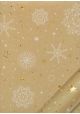 Les étoiles et flocons fond kraft (68x98)