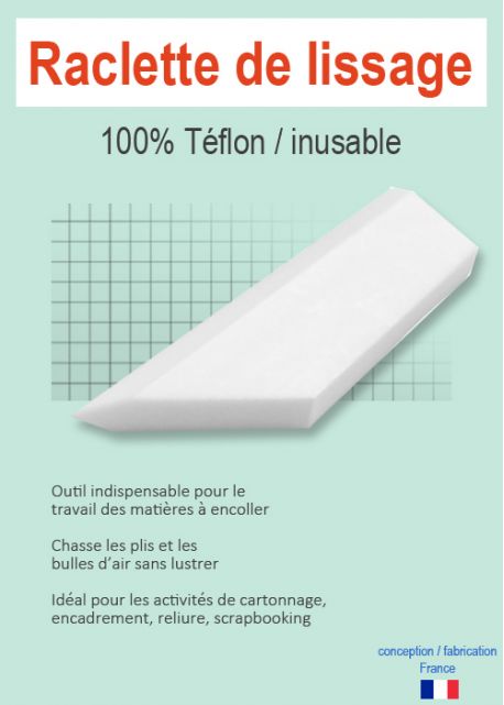 Raclette de lissage 100% téflon / inusable (12cm)