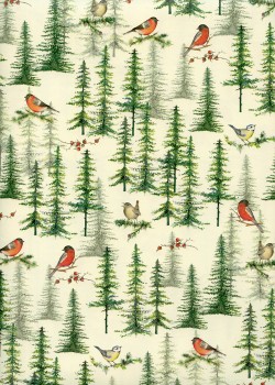 Les oiseaux dans les sapins (70x100)