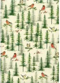 Les oiseaux dans les sapins (70x100)