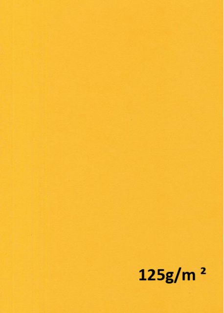 Papier A4 "vivaldi 125g" jaune vif (21x29.7)