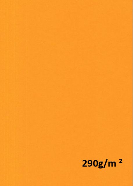 Papier A4 "vivaldi 290g" mandarine (21x29.7)