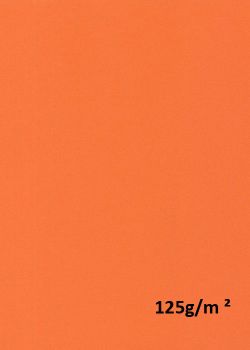 Papier A4 "vivaldi 125g" orange (21x29.7)