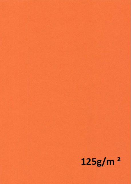 Papier A4 "vivaldi 125g" orange (21x29.7)