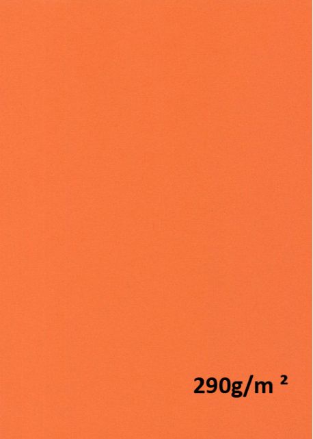 Papier A4 "vivaldi 290g" orange (21x29.7)