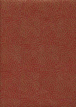 Grain de riz rouge et or (50x70)