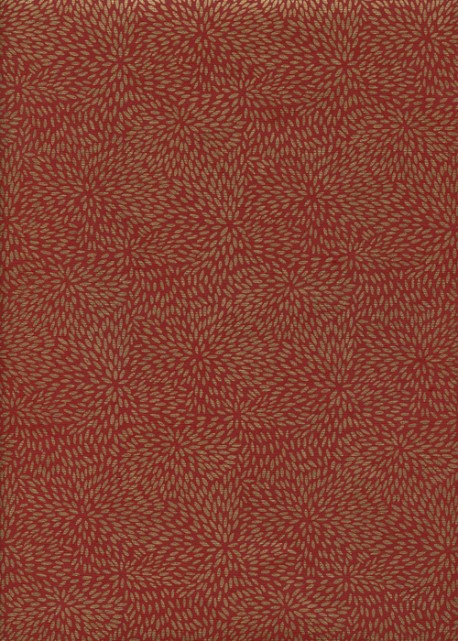 Grain de riz rouge et or (50x70)