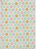Les hexagones ton pastel (50x70)