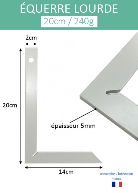 Equerre meca simple 200mm S/CARTE