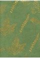 Papier lokta herbier or fond vert (50x75)
