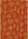 Lokta forêt or fond orange (50x75)