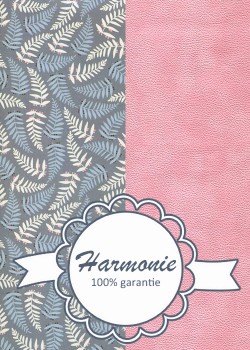 HARMONIE DUO "Botanica" fougères blanches et bleues