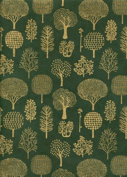 Lokta forêt or fond vert (50x75)
