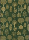 Lokta forêt or fond vert (50x75)