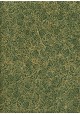 Papier lokta feuillage or sur fond vert (50x75)