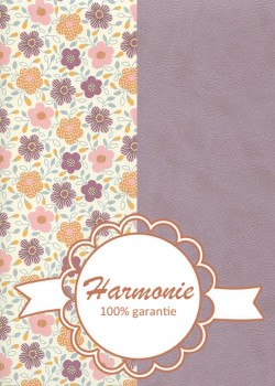 HARMONIE DUO "Botanica" fleurs violettes et jaune