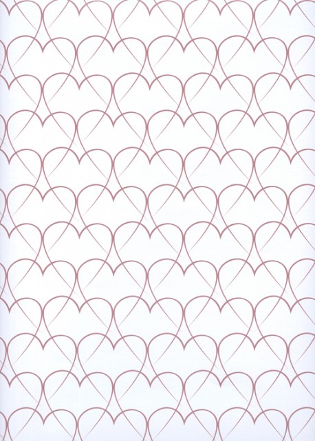 Planche de coeurs fond blanc (68,5x98)