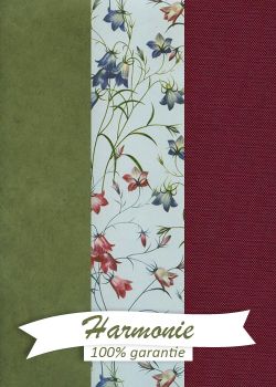 HARMONIE TRIO Les campanules fond bleuté