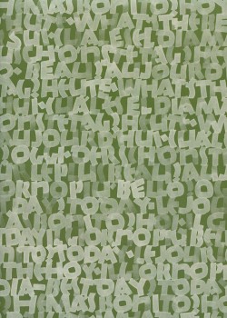 Les écritures ambance verte (70x100)