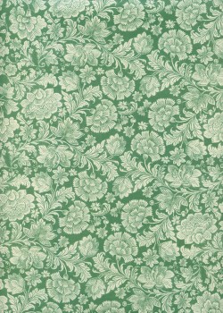 "Floral" oeillets fond vert (70x100)