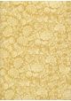 "Floral" oeillets fond ocre jaune (70x100)