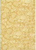 "Floral" oeillets fond ocre jaune (70x100)