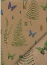 Feuillage et papillons fond beige (68,5x98)