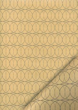 Formes superposées gris bleu sur fond beige (68x98)