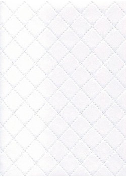 Simili cuir "Diamond" blanc neige (70x90)