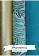HARMONIE TRIO Feuillage turquoise et or