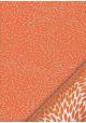 Kinkaku "pompon argent fond orange" (48x64)