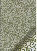 Kinkaku "arabesque argent fond vert" (48x64)