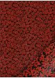Feuilles laquées rouges fond noir (48x65)