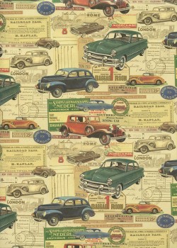 Collection de voitures anciennes (50x68)